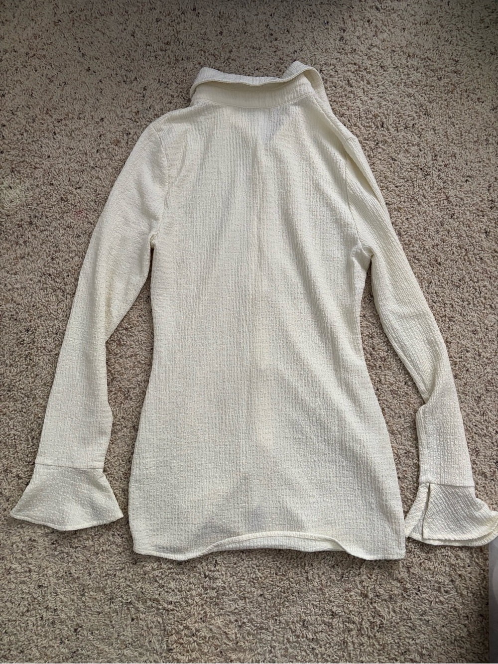 Et clet Cream Ribbed Button-Up Set - Picture 8 of 16